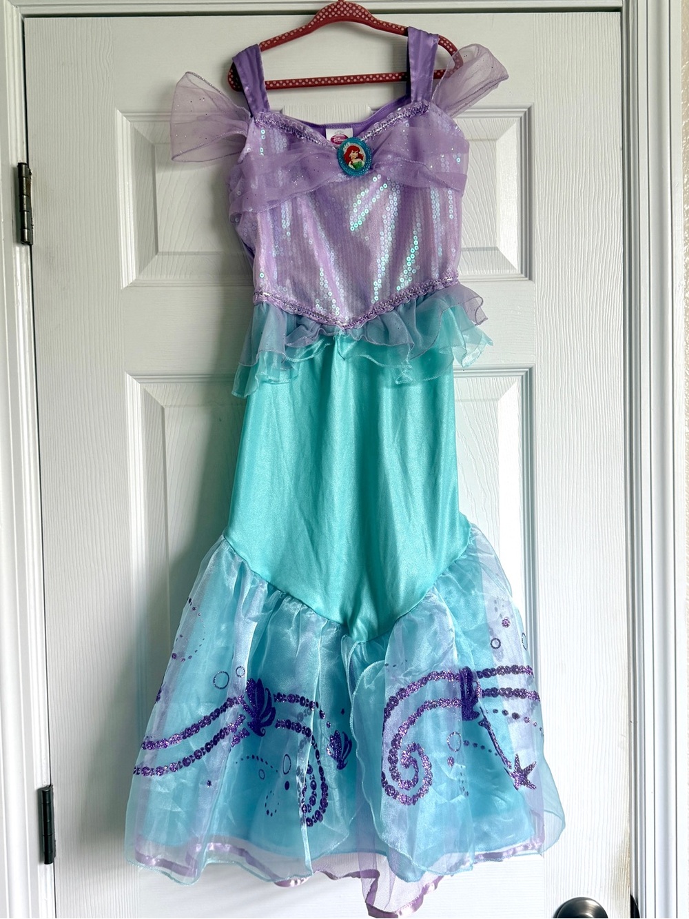 Disney Little Mermaid Ariel Purple & Aqua Sparkle Costume Dress for Kids 7/8